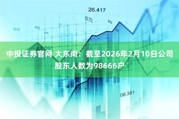 中投证券官网 大东南：截至2026年2月10日公司股东人数为98666户